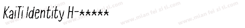 KaiTi Identity H字体转换